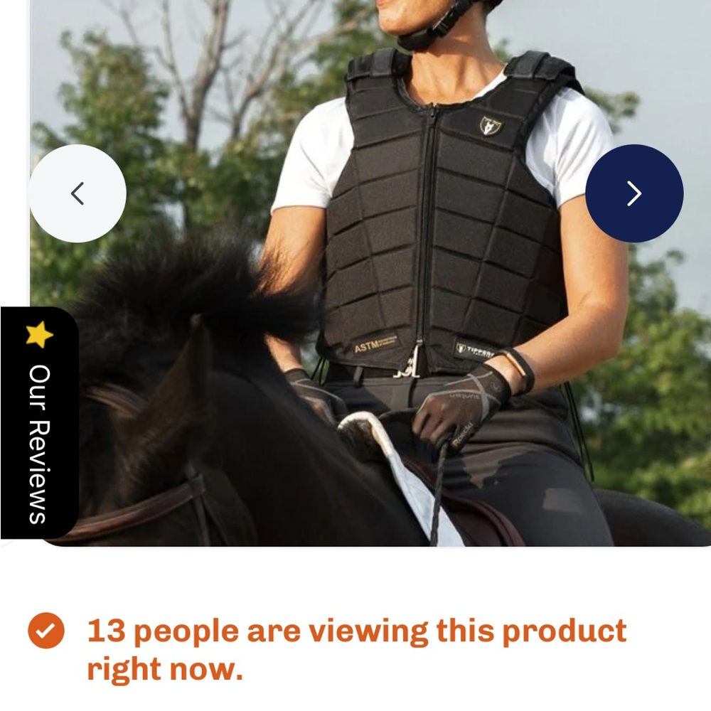 Tipperary Equestrian Contender Equestrian Body Protector ASTM Certified Vest